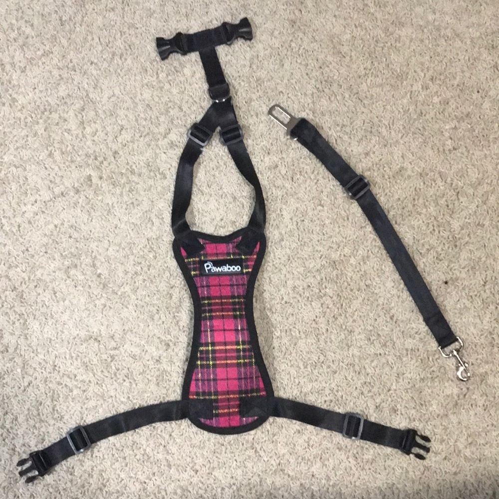 Pawaboo dog harness seatbelt